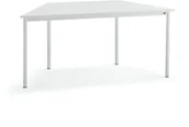 Meble do szkół i przedszkoli - AJ Produkty Biurko BORS TRAPETS, 1600x800x720 mm, biały laminat, biały - miniaturka - grafika 1