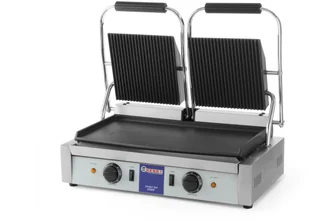 Hendi Grill kontaktowy podwójny dół gładki 263808 - Piece, kotły  i płyty grzejne gastronomiczne - miniaturka - grafika 2