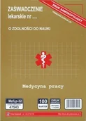 Druki akcydensowe - Firma krajewski Zaświadczenie lekarskie dla uczniów szkół ponadgimnazjalnych uczestników kursów i studentów [Mz/Lp-32] Mz/Lp-32 - miniaturka - grafika 1