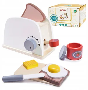 Toster Drewniany Montessori Opiekacz Akcesoria - Zabawki AGD Toster Drewniany Montessori Opiekacz Akcesoria - Zabawki AGD - miniaturka - grafika 9