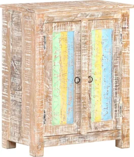 vidaXL Szafka, 61x35x76 cm, surowe drewno akacjowe 321792 - Szafki do salonu - miniaturka - grafika 2