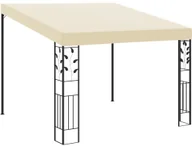 Altany ogrodowe - vidaXL Altana przyścienna, 3 x 3 x 2,5 m, kremowa - miniaturka - grafika 1