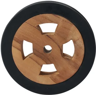 vidaXL Zapasowe kółka do leżaka, 2 szt., lite drewno tekowe - Poduszki ogrodowe - miniaturka - grafika 2