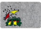 Wycieraczki - Vopi Wycieraczka wewnętrzna Flocky żaby 205/084, 40 x 60 cm - miniaturka - grafika 1
