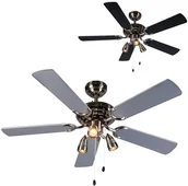 Wentylatory sufitowe - QAZQA Wentylator sufitowy szary - Mistral 42 - miniaturka - grafika 1