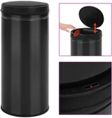 Kosze na śmieci - FENIKS vidaXL Automatyczny z czujnikiem 80 L stal czarny 322703 - miniaturka - grafika 1