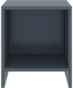 vidaXL Lumarko Szafka nocna, jasnoszara, 35x30x40 cm, lite drewno sosnowe 322237 - Szafki nocne - miniaturka - grafika 8