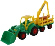 Samochody i pojazdy dla dzieci - WADER-POLESIE Mistrz Traktor z łyżką i przyczepą - miniaturka - grafika 1