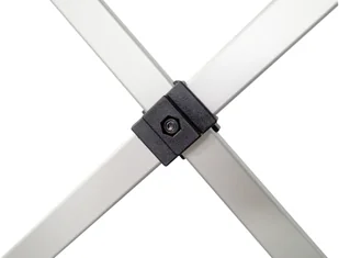 Namiot ekspresowy 6x3m o konstrukcji aluminiowej z profilu sześciokątnego, Czarny - Pawilony ogrodowe - miniaturka - grafika 3