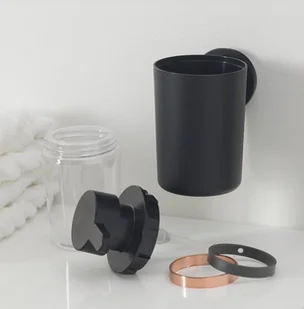 Tiger Urban Dozownik na mydło w płynie wiszący czarny 13160.3.07.46 - Wieszaki łazienkowe - miniaturka - grafika 3