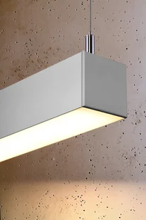 Thoro Nowatorska Lampa Wisząca PINNE 1450 ALUMINIUM Minimalistyczny Design Lampa Sufitowa Natynkowa Żyrandol Moduł LED Ciepła Barwa Światła Oświetlenie do Salonu Nad Stół Sypialni Biura Oprawa THORO TH.085 - Lampy sufitowe - miniaturka - grafika 6