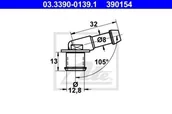 Akcesoria do elektronarzędzi - ATE 03339001391 złącza kołnierz 03.3390-0139.1 - miniaturka - grafika 1