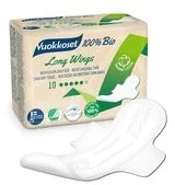 Vuokkoset Vuokkoset, podpaski ze skrzydełkami Long 100% Bio, 10 szt. - Podpaski - miniaturka - grafika 2