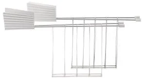 Alessi Ramki do tostera Plissé białe 2 szt. MDL08RACKW - Akcesoria i części AGD - miniaturka - grafika 2