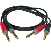 Kable - Klotz o wyglądzie pnia 2 X wtyk Jack 6,3 MM/2 X 6,3 MM 2 pol. 2,0 m AT-JJ0200 - miniaturka - grafika 1