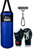 Worki treningowe - Dziecięcy Worek Bokserski 80x30 + Rękawice 6 Oz - miniaturka - grafika 1