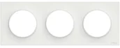 Klawisze i ramki - Schneider Electric Ramka potrójna Odace Styl biały - miniaturka - grafika 1