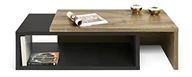 Ławy i stoliki kawowe - Temahome TemaHome, Jazz stolik kawowy, 90x45x33 cm orzech/czarny - miniaturka - grafika 1