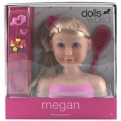 Zabawy w naśladowanie dorosłych - Peterkin Głowa lalki do stylizacji Megan Dante 7305 ZAB012862 - miniaturka - grafika 1