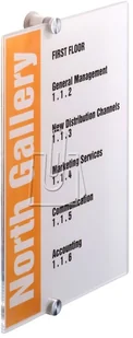 Durable Tabliczka informacyjna CRYSTAL SIGN 210x297 4825 - Systemy ekspozycyjne i znaki informacyjne - miniaturka - grafika 2