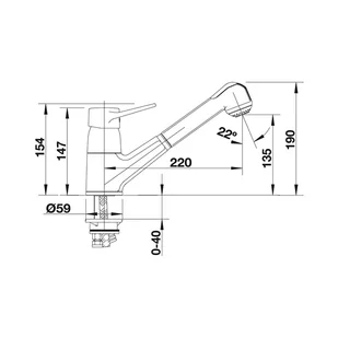 Blanco Bateria ORION-S chrom 511 268 - Baterie kuchenne Blanco Bateria ORION-S chrom 511 268 - Baterie kuchenne - miniaturka - grafika 4