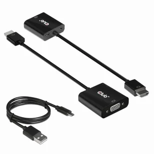 Club 3D Adapter HDMI 1.4 na VGA (z audio) ST/B CAC-1302 - Kable komputerowe i do monitorów - miniaturka - grafika 2