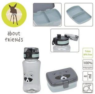Lassig Szop - Zestaw na lunch Lunchbox + Tritanowa butelka - bidon 460 ml About Friends Szop - Lassig 1210057250 - Zestawy naczyń dla dzieci - miniaturka - grafika 3