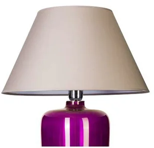 4concepts Stojaca LAMPA stołowa BILBAO L019711203 abażurowa LAMPKA salonowa szara fioletowa L019711203 - Lampy stojące - miniaturka - grafika 3