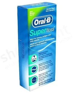 Oral-b SuperFloss Nić Ortodontyczna Mosty 50 szt. - Nici dentystyczne - miniaturka - grafika 4