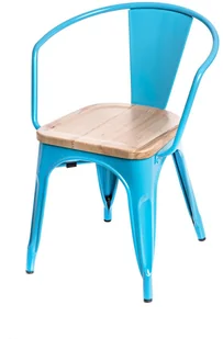 D2.Design Krzesło Paris Arms Wood nieb. sosna natu ralna 72750 - Krzesła - miniaturka - grafika 2