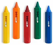 Zabawki do kąpieli - Munchkin Kredki zabawkowe Bath Time - wielokolorowe, opakowanie 5 szt. 01169002 - miniaturka - grafika 1