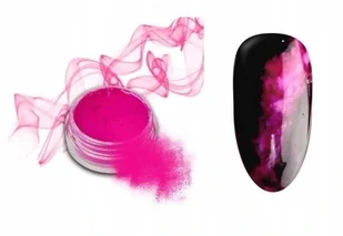 Pigment Smoke Do efekt dymu Neon Pyłek Różowy - Ozdoby do paznokci - miniaturka - grafika 2