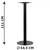 Inne meble biurowe - Stema SH Podstawa stolika SH-5001-5/B/H, fi 54,5 cm, wysokość 111 cm (stelaż stolika), kolor czarny SH-5001-5/B - miniaturka - grafika 1