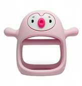 Gryzaki dla dzieci - Smily Mia Gryzak Silikonowy Pingwin Buddy Pink - miniaturka - grafika 1