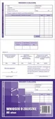 Druki akcydensowe - Staples Druk akcydensowy wniosek o zaliczkę A6 80k DR0027 - miniaturka - grafika 1