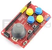 Podzespoły elektroniczne - Joystick Shield v1.A - nakładka dla Arduino MOD-08234 - miniaturka - grafika 1