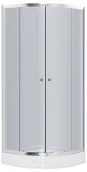 Kabiny prysznicowe - Invena VITORIA 80x80 Grafitowy - miniaturka - grafika 1