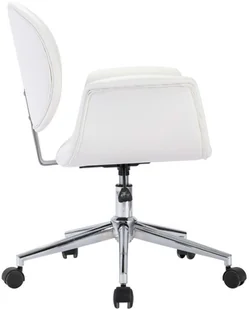 vidaXL Obrotowe krzesła stołowe, 6 szt., białe, sztuczna skóra 3054859 - Krzesła - miniaturka - grafika 20