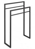 Wieszaki łazienkowe - Sapho SKA Wieszak na ręcznik czarny matowy SKA301 - miniaturka - grafika 1