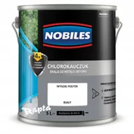 Farby zewnętrzne - Nobiles Chlorokauczuk 5L Biały farba emalia biała - miniaturka - grafika 1