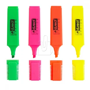 D.RECT Zakreślacz 1127 4 kolory komplet D.RECT - Przybory szkolne - miniaturka - grafika 2