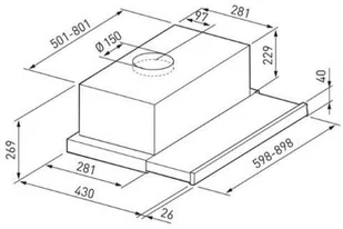 SeeNERGY Telescopica Touch 60 BL - Okapy kuchenne - miniaturka - grafika 6