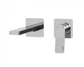 Baterie umywalkowe - Paffoni Tilt Bateria umywalkowa ścienna 15 cm chrom TI104CR70 - miniaturka - grafika 1