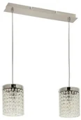 Lampy sufitowe - Krislamp Gala KR 313-2L lampa wisząca zwis 2x40W E27 chrom - miniaturka - grafika 1