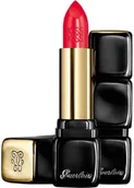 Szminki - Guerlain 329 Poppy Red KissKiss Satynowa Pomadka do ust 3.5 g - miniaturka - grafika 1