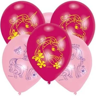 AMSCAN Balony lateksowe 22,8 cm Jednorożec 6 sztuk 9902112 - Urodziny dziecka - miniaturka - grafika 4