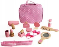 Zabawki AGD - Bigjigs Toys Drewniany zestaw Piękności Makijaż 11 el - miniaturka - grafika 1