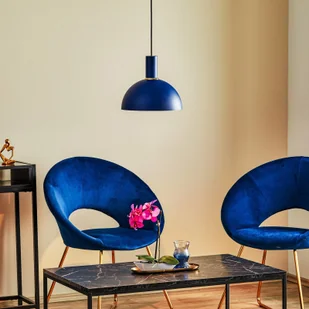 Euluna Lampa wisząca Selma 1-punktowa, niebieska  22 cm - Lampy sufitowe - miniaturka - grafika 2