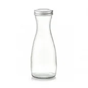 Shakery i bidony sportowe - Zeller Szklana butelka z metalową nakrętką Zeller 19717 - miniaturka - grafika 1