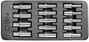 NEO-TOOLS Tools Tools 84-243 1/2"" 8-21 mm 14 szt 84-243 - Klucze i nasadki - miniaturka - grafika 2